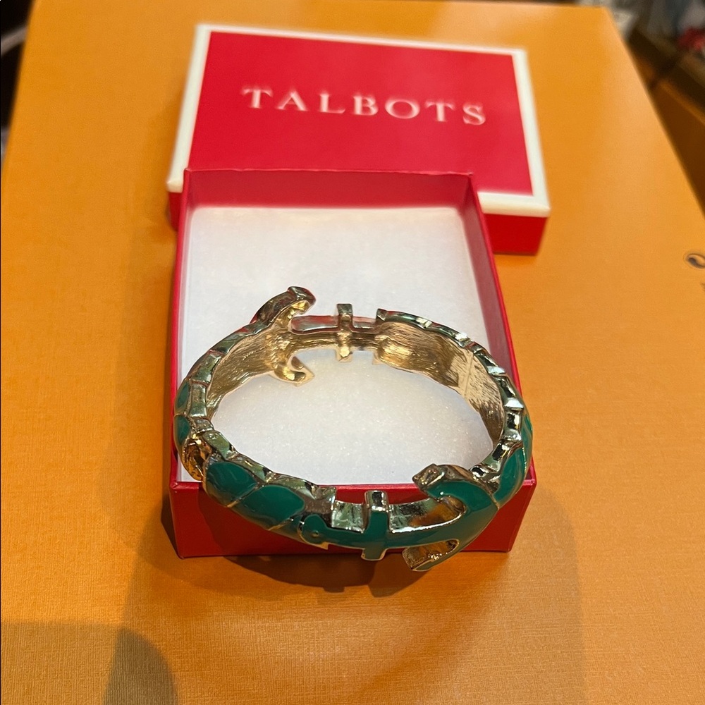Talbots Gold and Teal Women's Bracelet